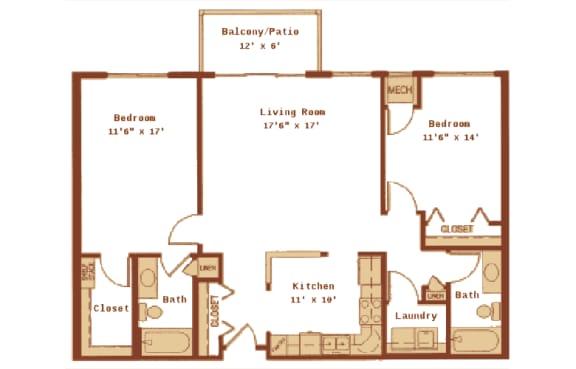 Lakewood Place floor plan, White Bear Lake, Minnesota