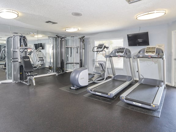 Cardio and Strength Training Equipment in the 24 Hour Fitness Center