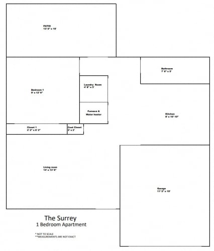 Floor Plan  One Bedroom