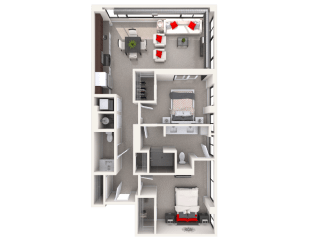 Mission Lofts Apartments 10d Floor Plan