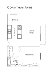 Corinthian Apartments floor plan, Richfield, Minnesota