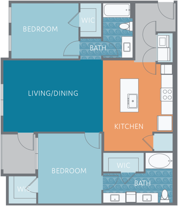 Floor Plan  B3-EU Floor Plan at Watermark on Twenty Mile, Parker, 80134