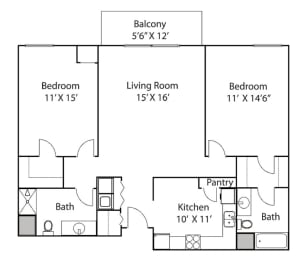 Floor Plan  Osceola Place Apartments in Saint Paul, MN_Osceola