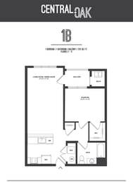 Floor Plan 1 Bedroom 1 Bathroom