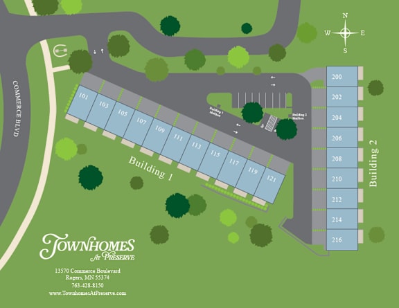 Townhomes at Preserve Site Map