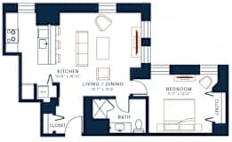Belden Stratford | 1 Bedroom 1 Bath | 879 Sq Ft  at The Belden Stratford, Chicago, 60614