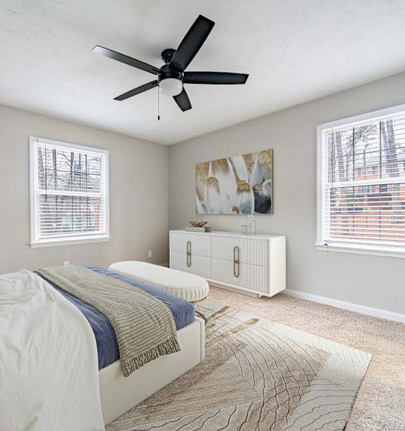 Master Bedroom at Mountain Place Apartments, Stone Mountain, Georgia