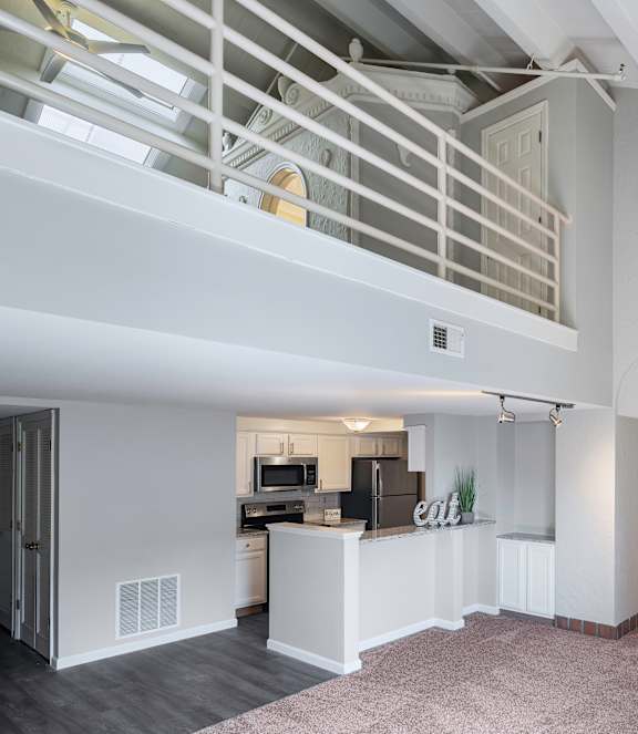 White interior of a house at The Landing Apartments, Dayton, 45402