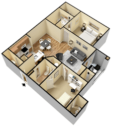 Rapallo Apartments Milano B floor plan