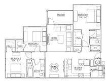 Nova Scotia - C1 - Three Bedroom/Two Bath - 1,361 Sq Ft