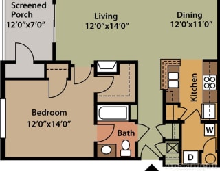 Floor Plan 2 Bedroom