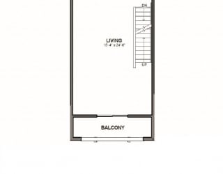 Two Bedroom Townhome. Double Tandem Garage. Large Living Room. Open Floor Plan. Bedrooms on Upper Level.