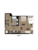 Floor-Plan-ST-F at K1 Apartments, San Diego