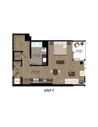 Floor-Plan-ST-F at K1 Apartments, San Diego
