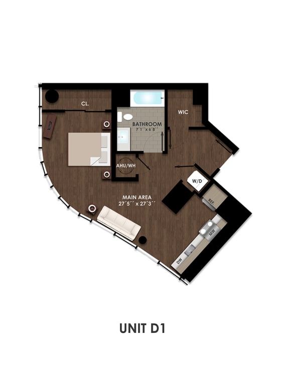 Floor-Plan-Unit-ST-D1 Floor-Plan-Unit-ST-D1 at K1, San Diego, CA