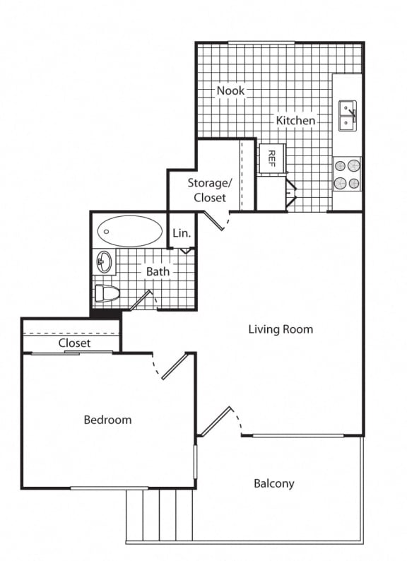 Floor Plan  Ventura Terrace 1B 1B Upstairs