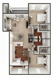 Floor Plan  two bedroom apartment floor plan for rent