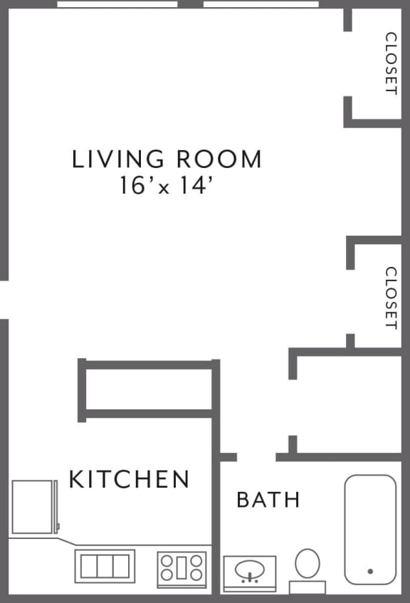 Floor Plan  Studio apartment floor plan