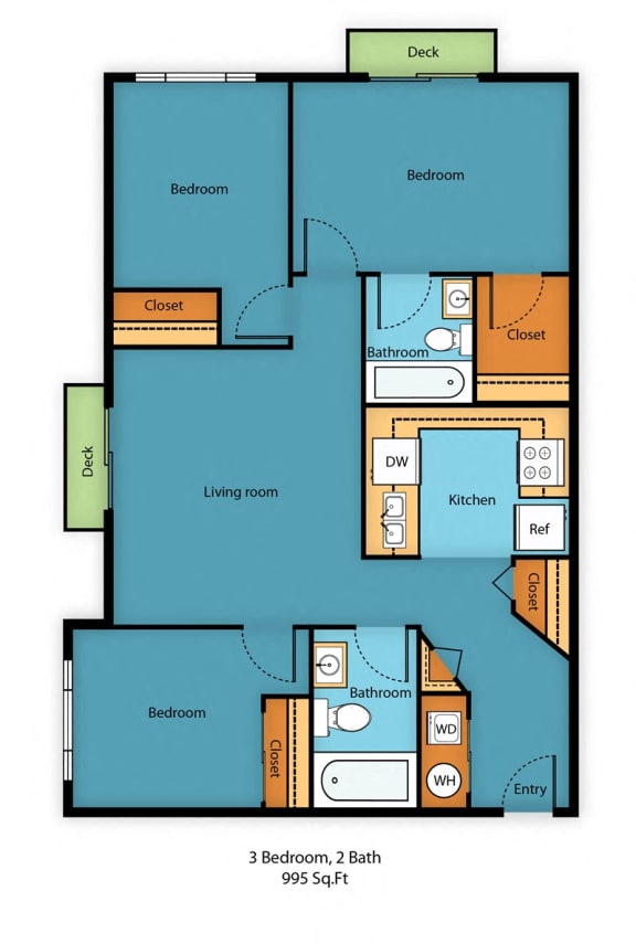 King Arthurs Court Three Bedroom Two Bathroom Available Units