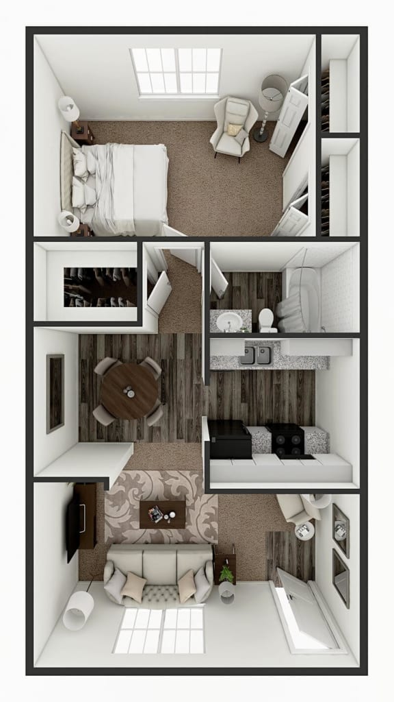 1 bedroom apartment floor plan