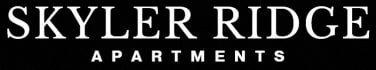 a logo with white letters on a black background