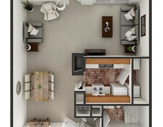 two bedroom apartment floor plan