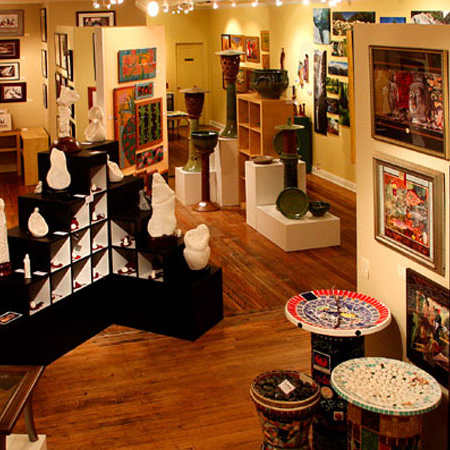 A room full of art and crafts.