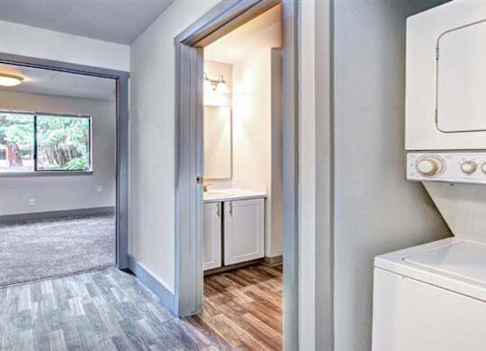 Milton Apartments - Autumn Village Apartments - Laundry and Bathroom