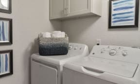 laundry area for residents of apartment
