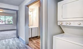 Milton Apartments - Autumn Village Apartments - Laundry and Bathroom