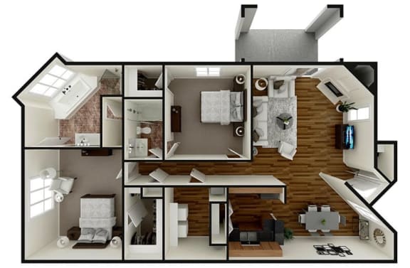 2 bedroom apartment floor plan