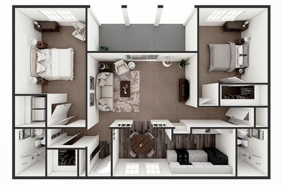 2 bedroom apartment floor plan