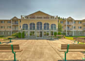 Thumbnail 6 of 17 - Bench and Deck Area at VINTAGE AT CHEHALIS Apartments, Washington