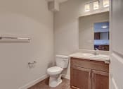 Thumbnail 22 of 25 - Bathroom area at VINTAGE AT LAKEWOOD SENIORS Apartments, Marysville, Washington, 98271