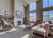 Thumbnail 6 of 25 - Sitting area with Fireplace at VINTAGE AT LAKEWOOD SENIORS Apartments, Marysville