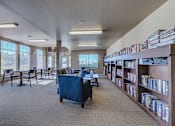 Thumbnail 9 of 25 - Library at VINTAGE AT LAKEWOOD SENIORS Apartments, Marysville, Washington