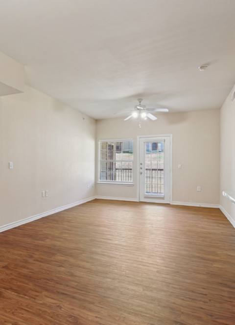 living room with hardwood-style flooring