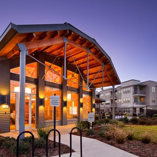 Clubhouse Exterior at The Landings at Brooks City-Base, San Antonio, 78235