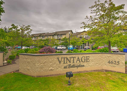 A sign that says Vintage in front of a building at VINTAGE AT BELLINGHAM, Bellingham, WA