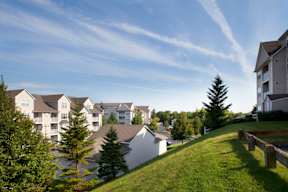 Sunny Day at The Ledges Apartments in Weymouth MA