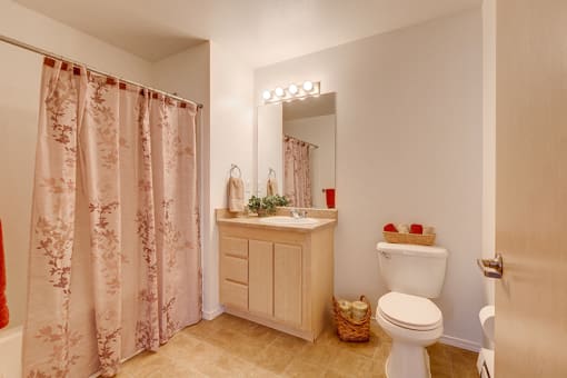 Decorated Bathroom | Forest Creek Apartments in Spokane, WA 99208