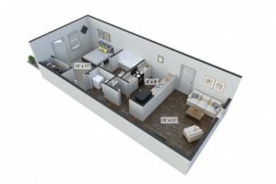 Barrington Flat at Barrington Apartments, Greenwood, South Carolina