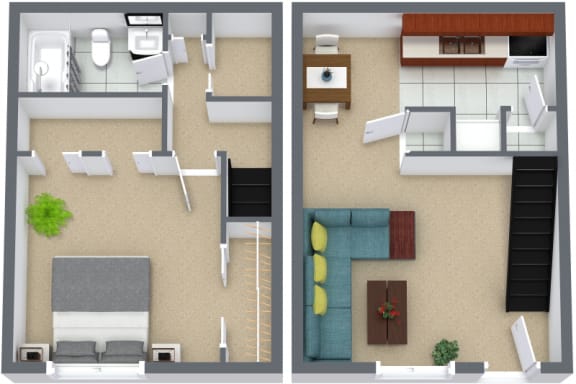 Floor Plan  1 Bedroom