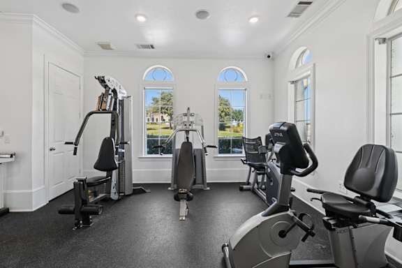 fitness center with equipment