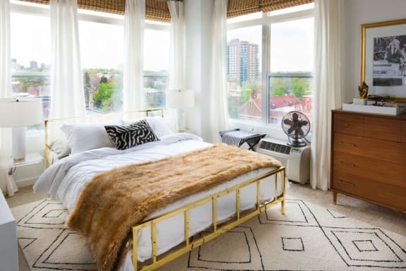 The Residences at Capitol Heights in Denver, CO Model Bedroom