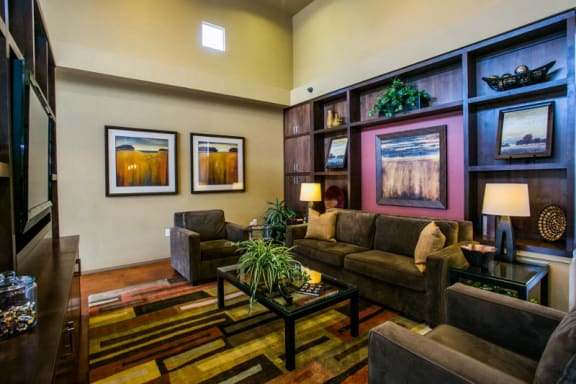 Community lounge at top rated apartments Albuquerque