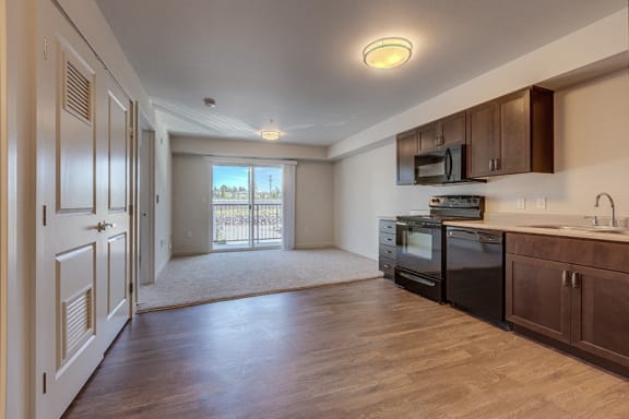 Kitchen and Living Area at VINTAGE AT MILL CREEK, Mill Creek, Washington