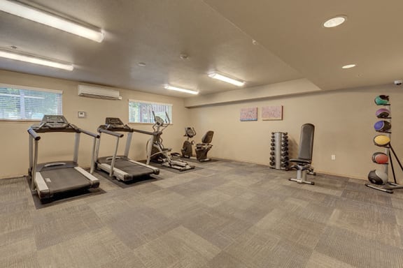 Fitness Room at VINTAGE AT HOLLY VILLAGE SENIORS Apartments, Everett, WA