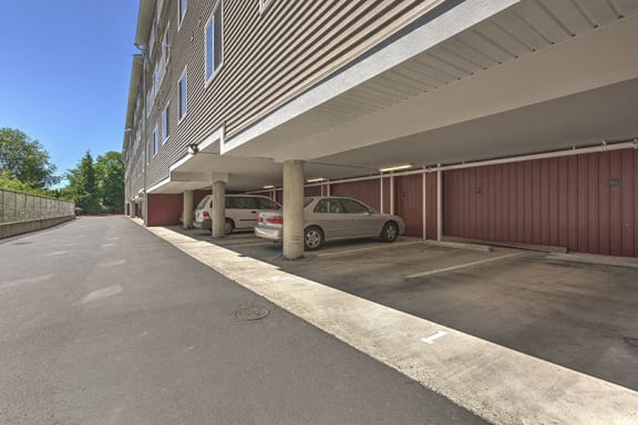 Covered Parking at VINTAGE AT HOLLY VILLAGE SENIORS Apartments, Everett, Washington, 98204