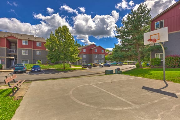 Basketball half court at THE TIMBERS BY VINTAGE, Arlington, 98223